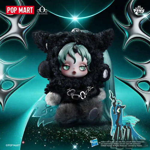 POP MART SKULLPANDA My Little Pony Series Plush Doll Pendant Trendy Blind Box Toys Mystery Box Action Figure Surprise