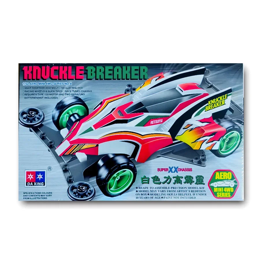 Spider king mini four-wheel drive car, 1/32 scale super assembly model car, classic spider racing toy collection & gift.