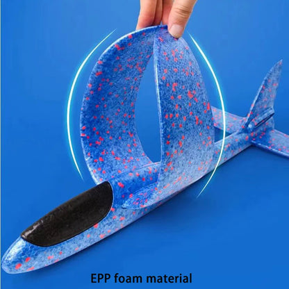 48cm Large Foam Plane Glider Hand Throw Airplane Inertial EPP Bubble Planes Outdoor Launch Kids Toys for Children Boys Gift