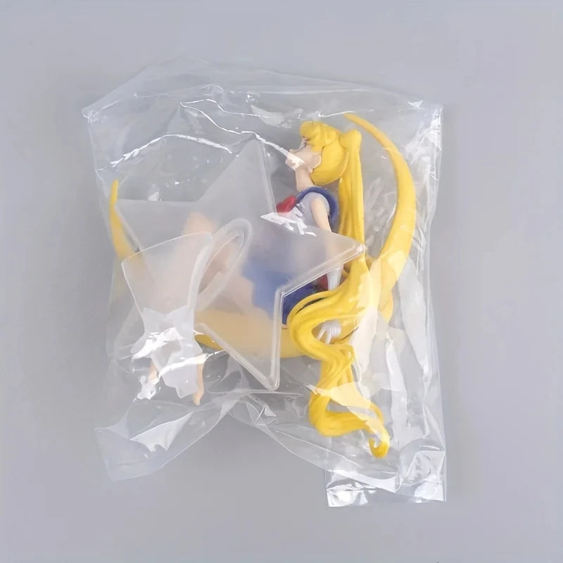 15CM Anime Sailor Moon PVC Doll Girl Toy Cake Decoration Action Figures Model Car Ornament Children Birthday Gift Doll