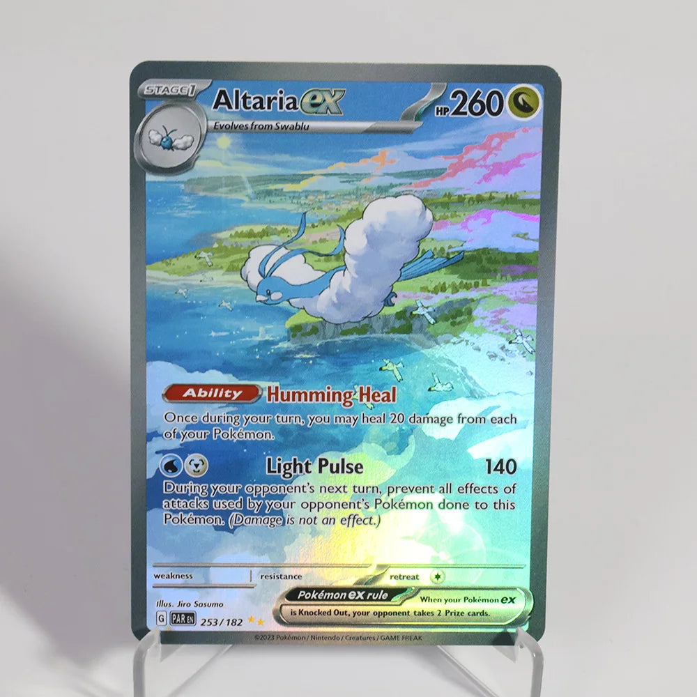 PKM Foil Cards Proxy Cards Latios&Pikachu Mew Greninja Holographic Game Trading Collection PTCG Proxy Toys Gifts