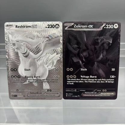 DIY PTCG Collection Umbreon Victini Zekrom Reshiram Gengar DIY Self Made Single Card Classic Game Anime Card Gift Toy