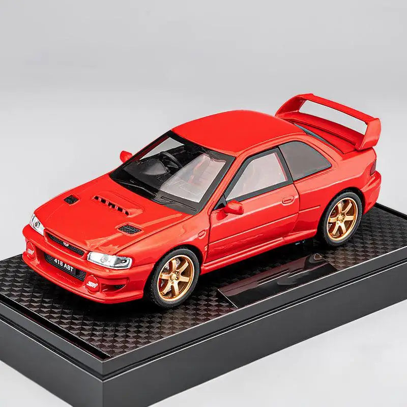 JDM 1/32 Subaru Impreza WRX STI Supercar Diecast Model Alloy Metal Car Classic Love Collection Hobby Birthday Gifts With Friend