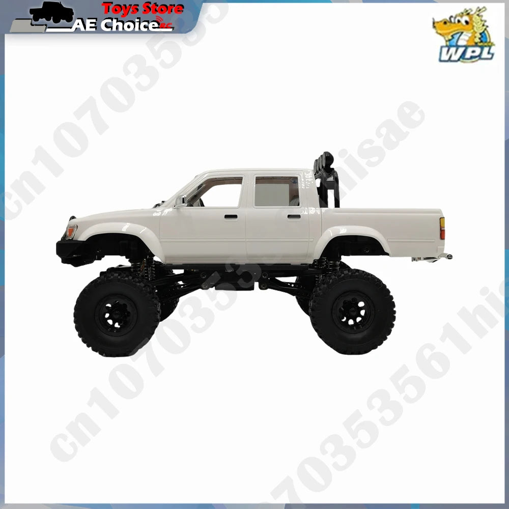 New WPL C64-1 RC Car 1:16 Hailax 2.4G 4WD Remote Control Pick-up Truck Controllable LED Light Electric Toy Off-Road Vehicle Mode