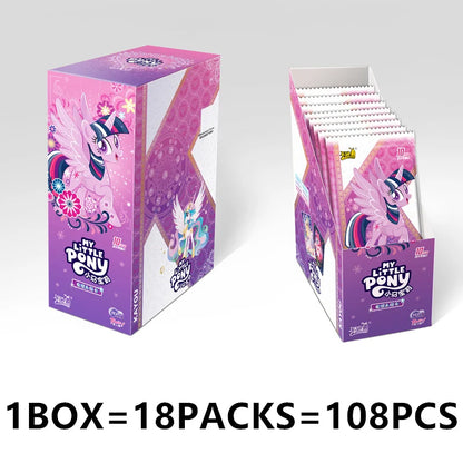 KAYOU Original Anime My Little Pony Card Friendship Eternal Card Hui Moon Bag Peripheral Game Collection Card Kids Toys Gift