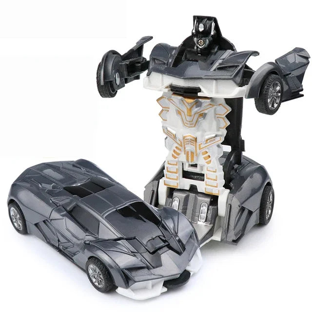 Mini 2 In 1 Car Toys One-key Deformation Car Toys Automatic Transformation Robot Model Car Diecasts Toy Boys Gifts Children Toy
