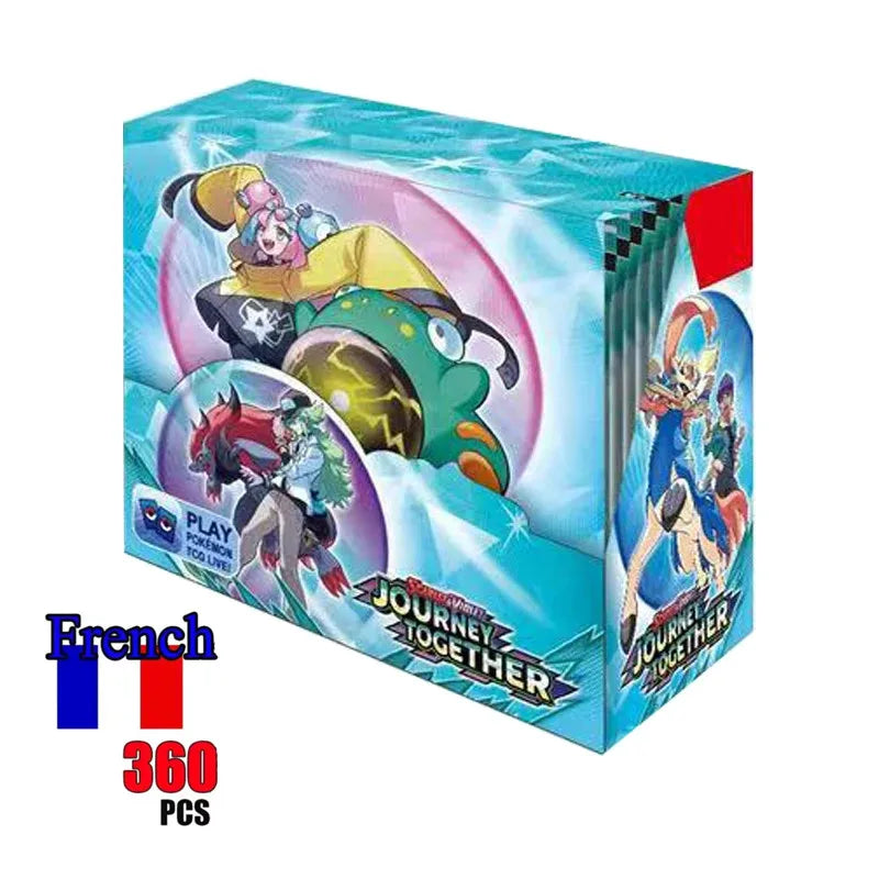 360Pcs French Pokémon TCG: Brilliant Stars Etsncelles Astral Radiance Obsidian Flames Booster Box Pokemon Cards 36 Pack Box.