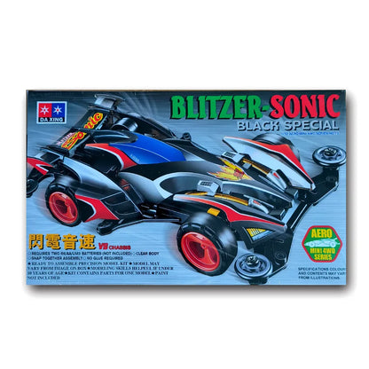 Spider king mini four-wheel drive car, 1/32 scale super assembly model car, classic spider racing toy collection & gift.