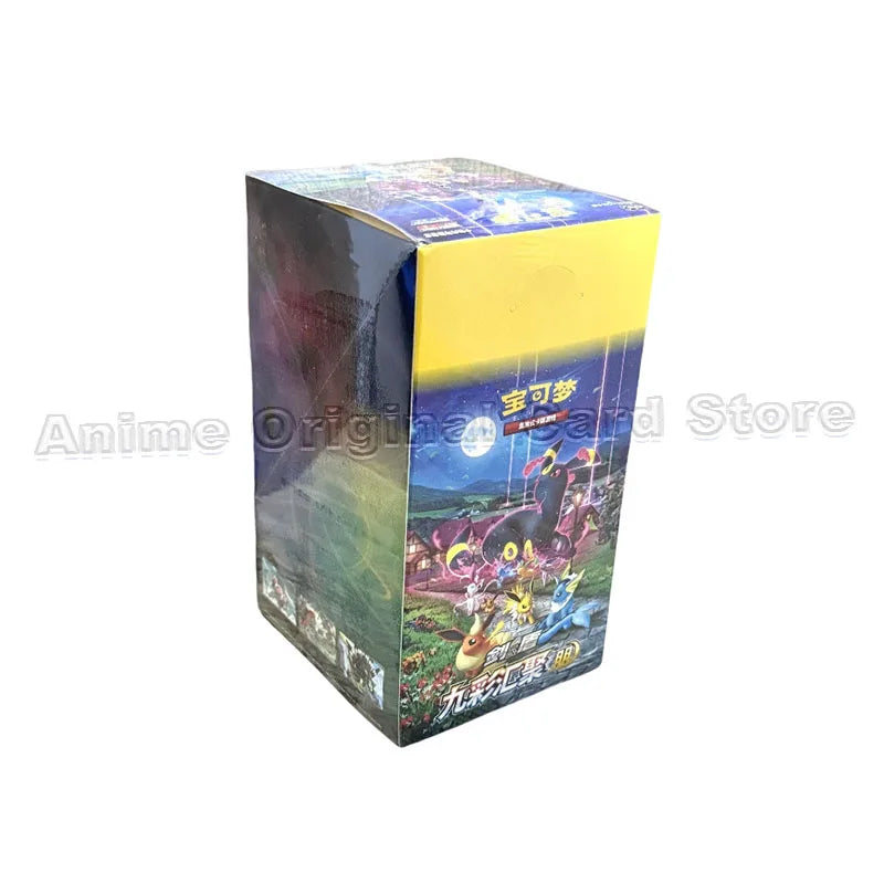 Simplified Chinese Genuine Original Box Pok É Mon PTCG Nine Color Gathering 6.0 Peng Yuan Thin Box Swap Card Children's Gift Toy
