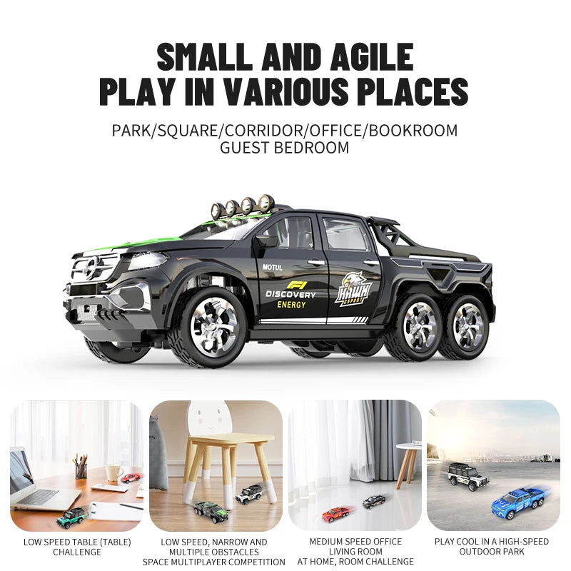 5501Black RC Car MINI Alloy 1/64 Remote Control Car Convenient to Carry 60 Minutes of Work Time Children's Gifts Electronic Toys