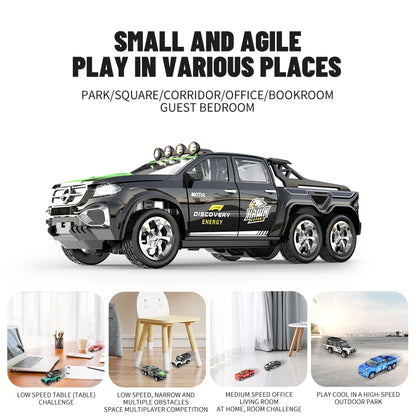 5501Black RC Car MINI Alloy 1/64 Remote Control Car Convenient to Carry 60 Minutes of Work Time Children's Gifts Electronic Toys