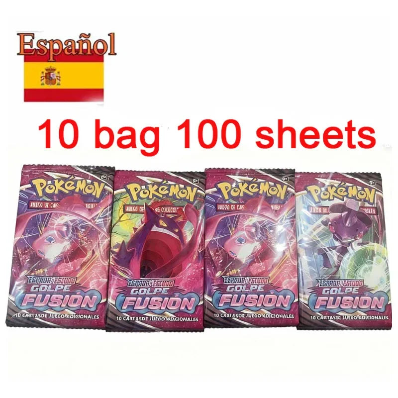 # Spanish Pokemoned Cards English French CROWN ZENITH SILVER TEMPEST Lost Origin Brilliant Stars Carte Pokémon Collection Toys
