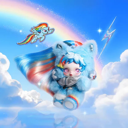 POP MART SKULLPANDA My Little Pony Series Plush Doll Pendant Trendy Blind Box Toys Mystery Box Action Figure Surprise