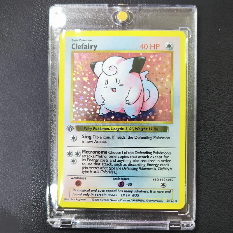 DIY Pokemon Collection Cards with Card Brick 1996 1st Edition Flash Cards Charizard Blastoise PTCG Game Anime Shining Cards Gift
