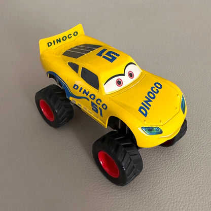 Pixar Cars Arrival Pull-Back Car with Sound & Light Lightning McQueen & Cruz Ramirez Black Storm High-Leg Vehicle For Kids Gift
