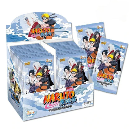 KAYOU Genuine Naruto Cards Box Anime Figure Card Booster Pack Sasuke Collection Flash Card Toy Birthday Christmas Gift for Kids