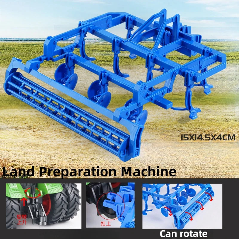 Large Scale Tractor toys DIY Farmer Car Playset Toy Transport Trailer Engineering  Birthday Gifts