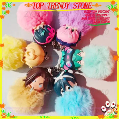 【low price】Anime Alien Stage Character Keychain Luka till Sua Ivan Mizi Hyuna Maumet Mini Plush Mascot Trendy Blind Box Toy Gift
