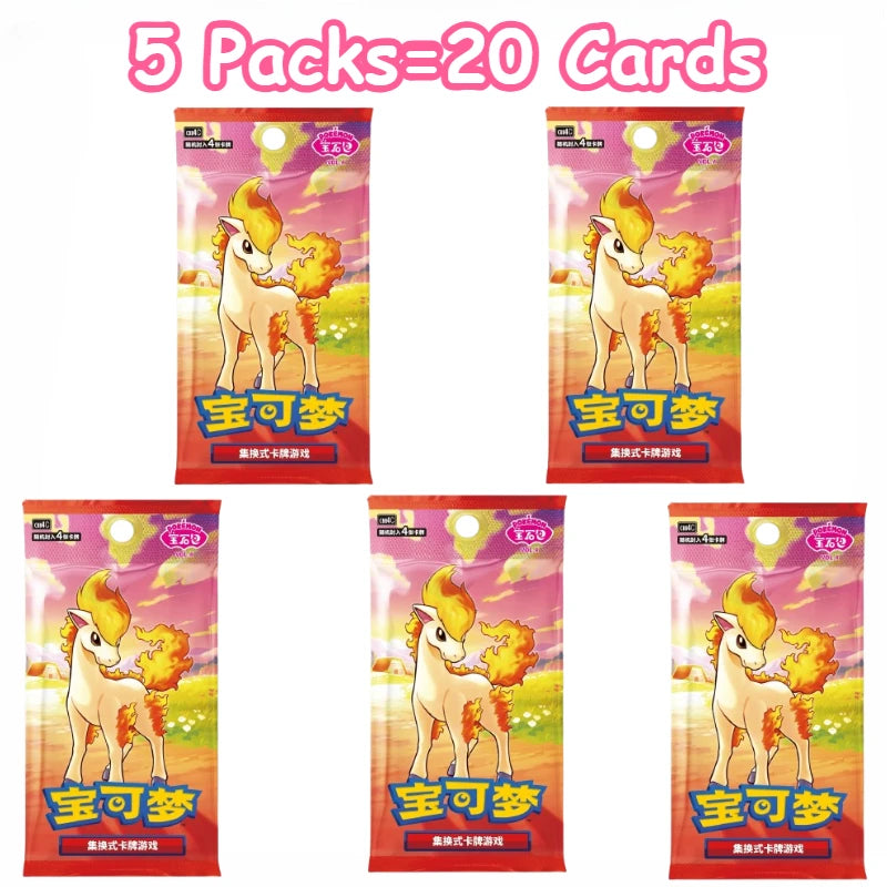 100%Original Pokemon Gem Pack Vol3 Edition Cards Anime Pokemon PTCG Trading Gem Bag 2 Cards Collected Toy Social Birthday Gift