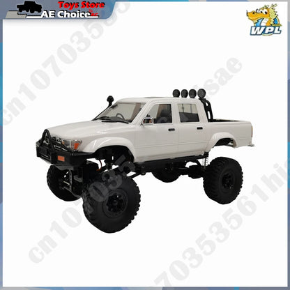 New WPL C64-1 RC Car 1:16 Hailax 2.4G 4WD Remote Control Pick-up Truck Controllable LED Light Electric Toy Off-Road Vehicle Mode