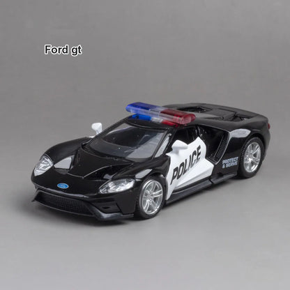 1/36 Alloy Diecast Car Models Toys Dodge Challe 2 Doors Opened With Pull Back Function Metal Sports Cars Model For Children Toys