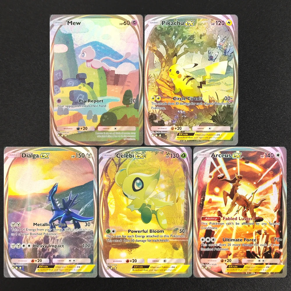 DIY Pokemon TCG Pocket Cards Super Rare Golgaleo Lunala Palkia Arceus Charizard EX APP Game Card