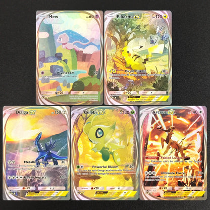 DIY Pokemon TCG Pocket Cards Super Rare Golgaleo Lunala Palkia Arceus Charizard EX APP Game Card
