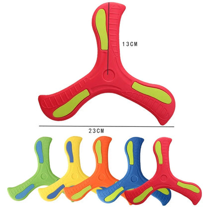 1/2/3pcs Children Boomerang Soft Three-leaf Cross Adult-kids Interactive Outdoor Toy Early Education Puzzle Decompression Gift