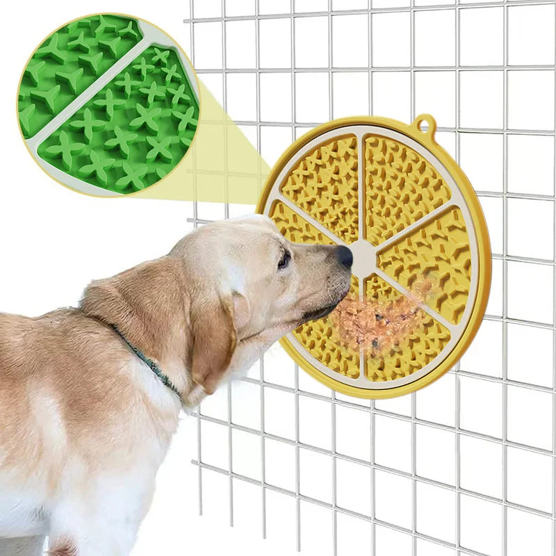 Pet Supplies Dog Licking Mat Silicone Cat Slow Food Tableware Bowl Suction Cup Anti Choking ,Anti Overturning Healthy Meal Mat
