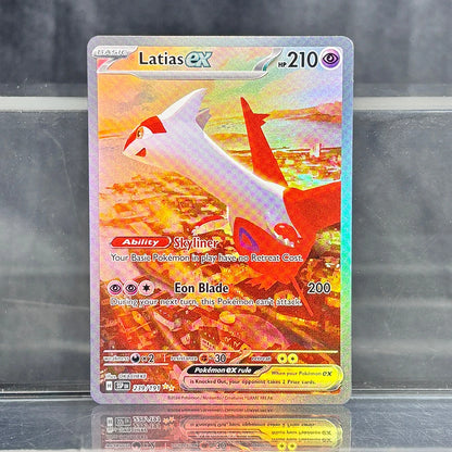 PTCG Proxy Cards Surging Sparks Holographic Game Trading Collection Cards Pikachu Latias Hydreigon EX Single PKM Foil Cards (SV)