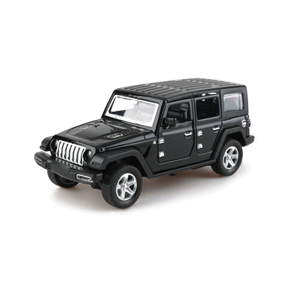 Bagged 1:36 alloy JEEPS Wrangler pull-back off-road car toy imitation off-road pull-back car, boys and children toys