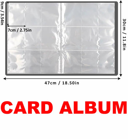 9 Pocket Anime Cover Cards Album Collection Holder Binder Folder Fit For Pokmon YuGiOh TCG Game Sports Football 540 Card Storage
