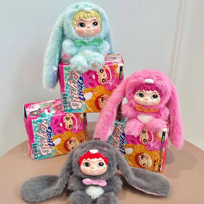 Wakuku V2 Blind Box Fox & Bunny Trick Or Treat Series Vinyl Doll Suprise Bag Keychain Trendy Toys Mystery Box Customized Gifts