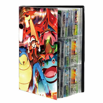 9 Pocket Anime Cover Cards Album Collection Holder Binder Folder Fit For Pokmon YuGiOh TCG Game Sports Football 540 Card Storage
