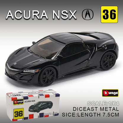 Bburago 1:64 golf Porsche 911 Shelby Raventon Mustang Lamborghini Collection Series Car Die Casting Model Children's Gift Toy