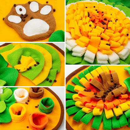 Pet Dog Snuffle Mat, Interactive Sniff Mat Feeding Mat for Dogs, Slow Feeder Dog Treat Mat for Stress Relief, Dog Birthday Gift