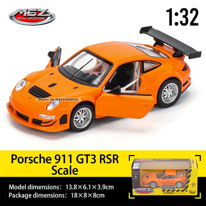 MSZ 1:32 Porsche 911 GT3 RS Audi, BMW, Nissan car mold die-casting decoration series toy tools gift Alloy manufacturing