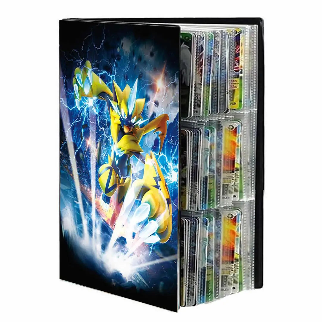 9 Pocket Anime Cover Cards Album Collection Holder Binder Folder Fit For Pokmon YuGiOh TCG Game Sports Football 540 Card Storage