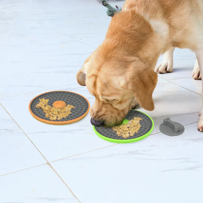 Pet Supplies Dog Cage Licking Pad Multifunctional Slow Food Bowl Cat Cage Sucker Silicone Feeder HUAN LE YANG GUANG