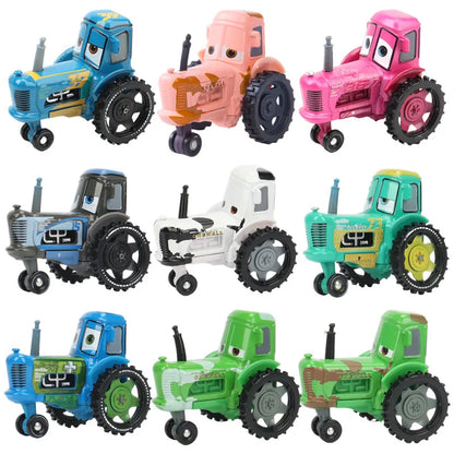 Cars Disney Pixar Cars Lightning McQueen rhapsody matador bulldozer truck Mater harvester 1:55 Diecast Metal Car Model Toy