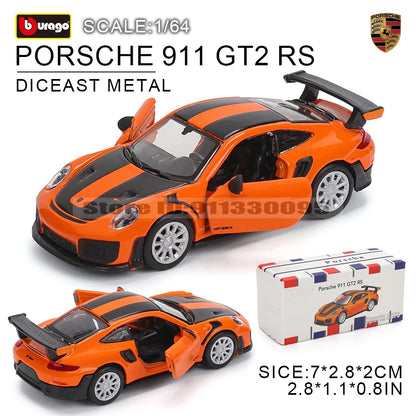 Bburago 1:64 GOLF GT 2017 2020 mustang shelby gt500 Car Model Collection Kids Xmas Gift Toys for Boys Ferrari  Benz Volkswagen