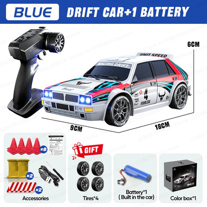 JCMO SG204 PRO Raceway Drifting RC Car 4WD 1:24 Scale High Speed 20KM/H 2.4G RC Racing Toy Car with LED Light For Children Gift