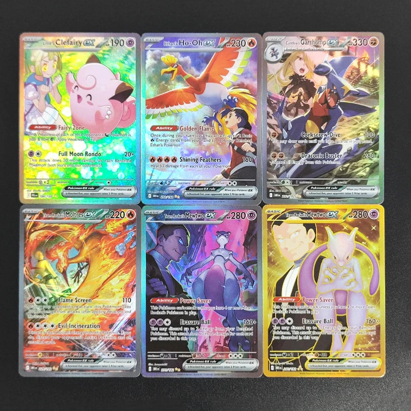 PTCG Foil Proxy English Gengari Rayquaza Vmax Giratian Lugia V Mew Latias Latios EX Collectibles Trading Card Game