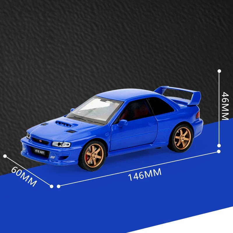 JDM 1/32 Subaru Impreza WRX STI Supercar Diecast Model Alloy Metal Car Classic Love Collection Hobby Birthday Gifts With Friend