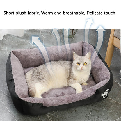 5 Sizes Large Dog Kennel Comfortable Cat Sofa Bed for Small Dog Nest Winter Warm Pet Cat Sleeping Bed Soft House Accessories