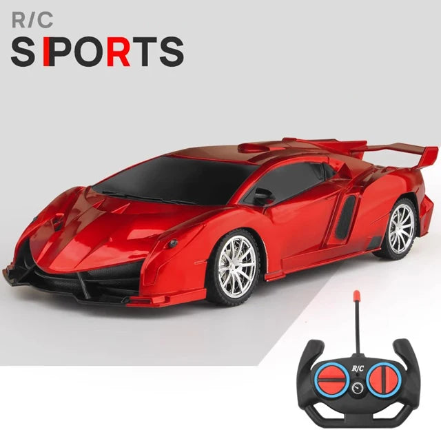 RC Car 2.4G 4CH Remote Control 1:18 With Led Light Sports Cars High Speed Radio Drift Vehicle Racing Boys Girls Toy For Children
