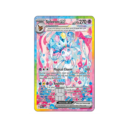 Sv8a PTCG Eevee Credit Card Skin Stickers Eeveelution Series Sticker for VISA Credit Card Debit Beautify Decoration No Residue
