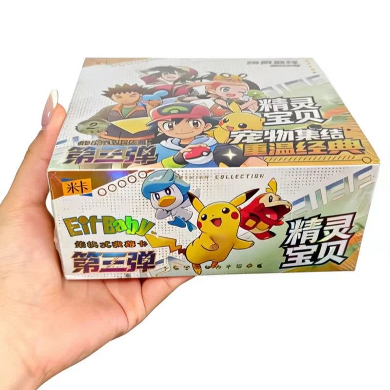 New Pokemon 30pcs Anime Game Eif Card Luxury Pet Card Collection The3 Version Exchange Gift Box Card Toy Hobbies Collect Card