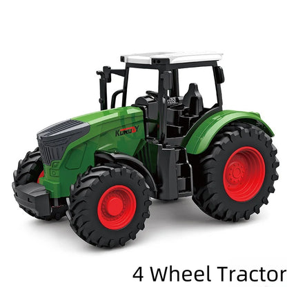 Large Scale Tractor toys DIY Farmer Car Playset Toy Transport Trailer Engineering  Birthday Gifts