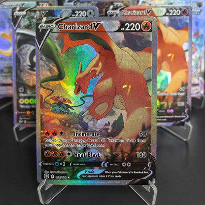 DIY PTCG Pokemon Collection Cards Charizard Rayquaza Lugia Giratina V  Self Made Cards Classic Game Anime Cards Gift Toys